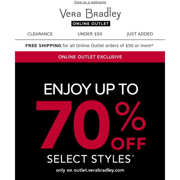 Vera Bradley - Latest Emails, Sales & Deals