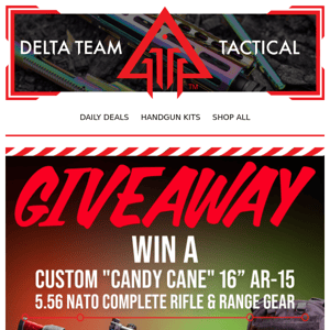 🟥⬜️ Enter To Win The "Candy Cane" Rifle & Gear! 🟥⬜️