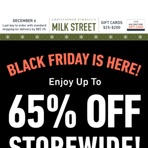 Black Friday Sale! Up to 65% Off