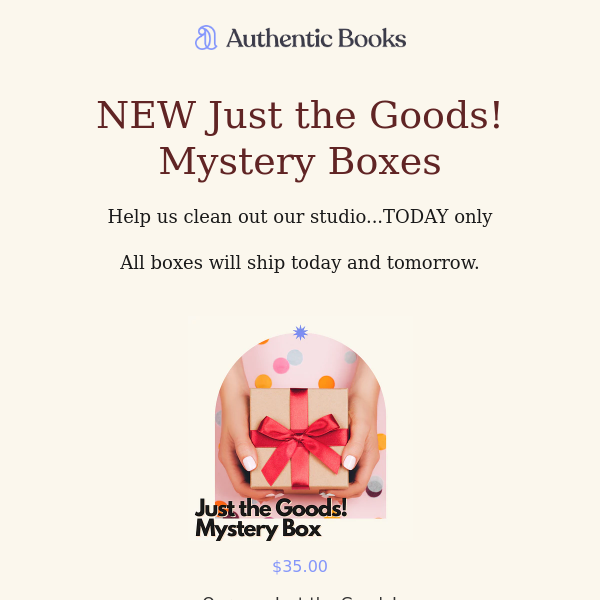 Authentic Books Here! NEW Mystery Boxes