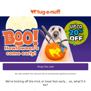 Boo! 👻A frightfully good discount is inside