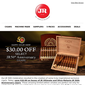 🍺 Happy Hour Herf: $30 off Oliva and JR Ultimate exclusives