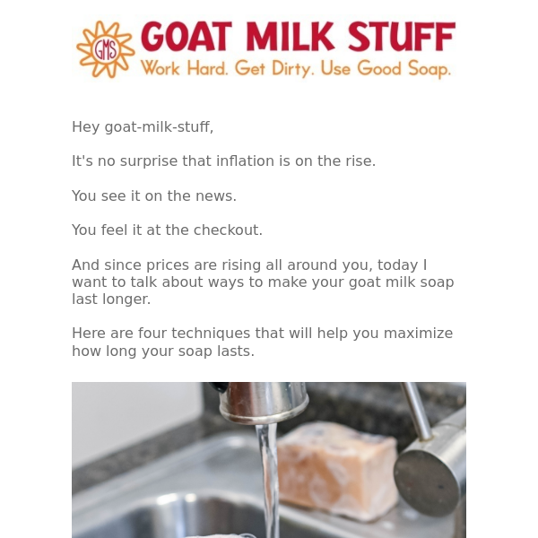 How to make your goat milk soap last longer