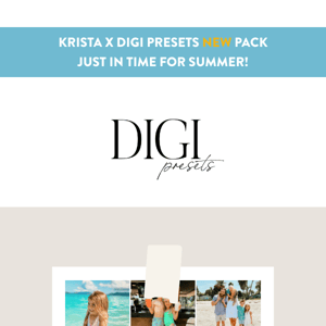 Krista Horton X DiGi Presets: Just in time for summer 🌞