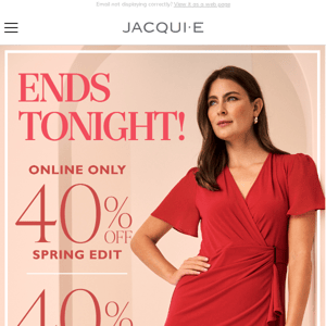 The Colour You Need To Know | 40% Off All Dresses Ends Tonight