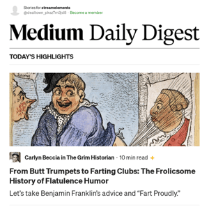 From Butt Trumpets to Farting Clubs: The Frolicsome History of Flatulence Humor | Carlyn Beccia in The Grim Historian
