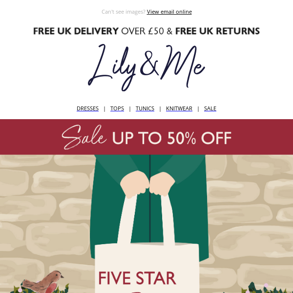 Five star favourites on SALE | Up to 50% off