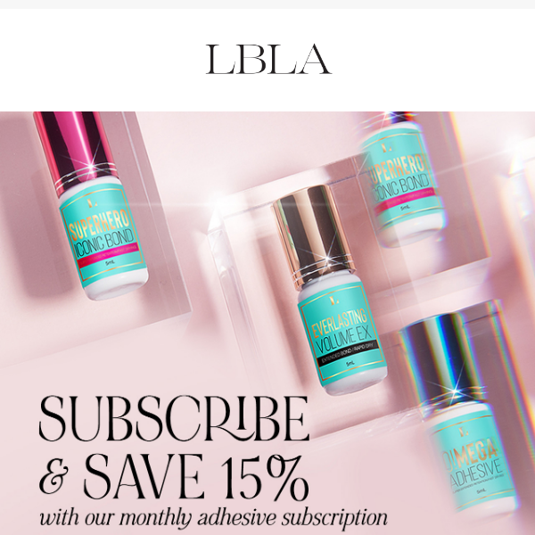 15% OFF: Adhesive Subscription Program! 🌟✨