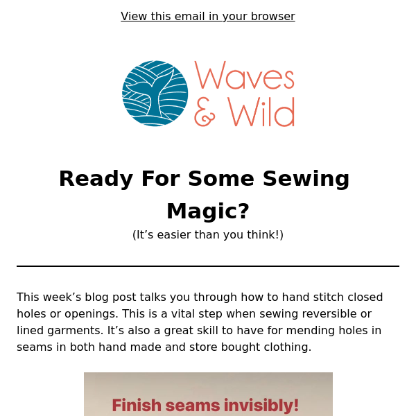 Are you ready to learn some sewing magic?
