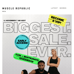 BIGGEST. SALE. EVER. 50% OFF SITEWIDE 🤑