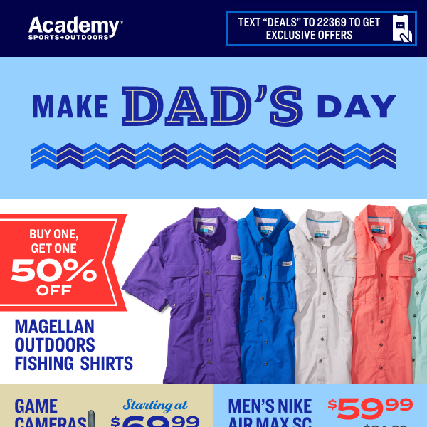 BOGO 50% Off Magellan Outdoors Fishing Shirts - Academy Sports + Outdoors
