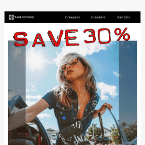 SALE! Save 30%