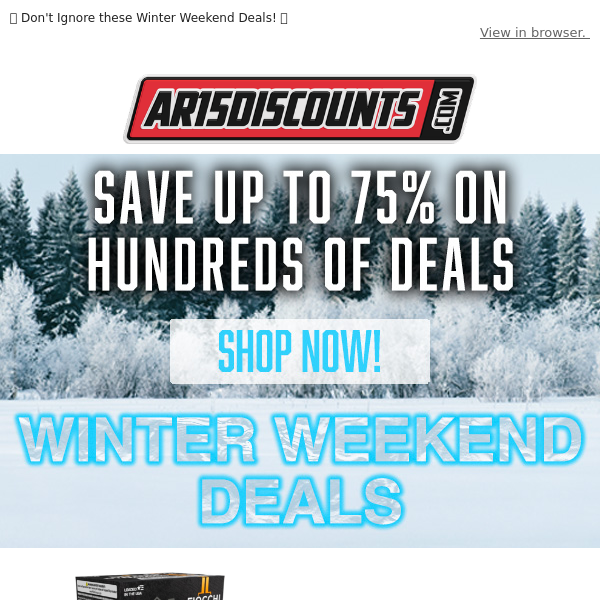 🙀 9mm Starting at $0.26 a Round - Winter Weekend Deals 🙀
