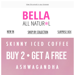 GOLDEN Ashwagandha RATIO • 2 iced coffees : 1 FREE superfood ⭐️
