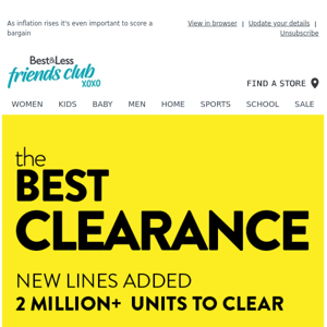 Bargain hunting? Shop our Clearance styles!