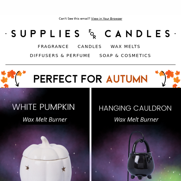 NOW LIVE Pumpkin & Cauldron Wax Melt Burners! 🎃✨