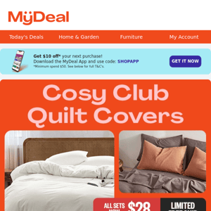 Easy-Breezy Quilt Cover Sets for $28 😮