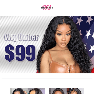 Lucky Friday! Wig Under $99 + Buy One Get One Free