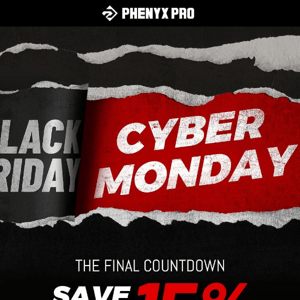 15% OFF PHENYX PRO is still waiting: Cyber Mondy Continue Sales!