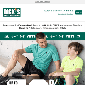 💲 You'll be glad you opened this - up to 50% off deals are yours when you shop at DICK'S Sporting Goods!