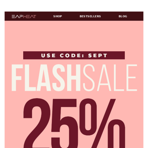 LAST CHANCE TO SHOP THE FLASH SALE 😱