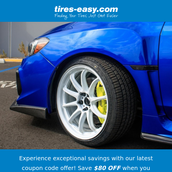 SAVE $80 and upgrade your driving experience with Falken tires!