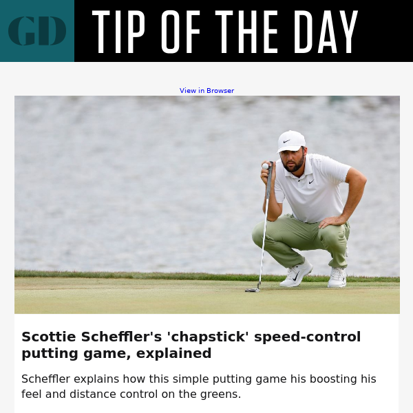 Explained: Scottie Scheffler's 'chapstick' putting game