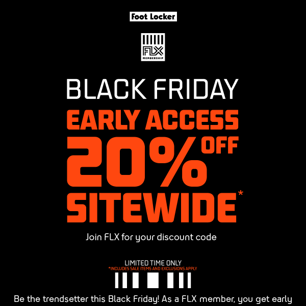 Get Early Access to Black Friday 🎫
