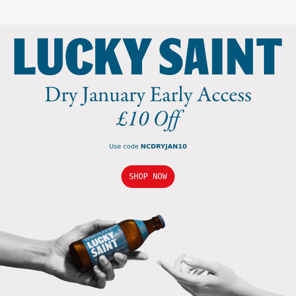 🍻 Dry January Early Access: £10 Off