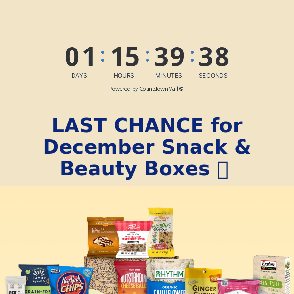 ⏰ LAST CHANCE for December Boxes ⏰