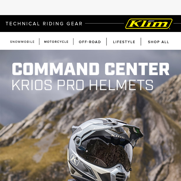 Your Command Center: Krios Pro Helmets
