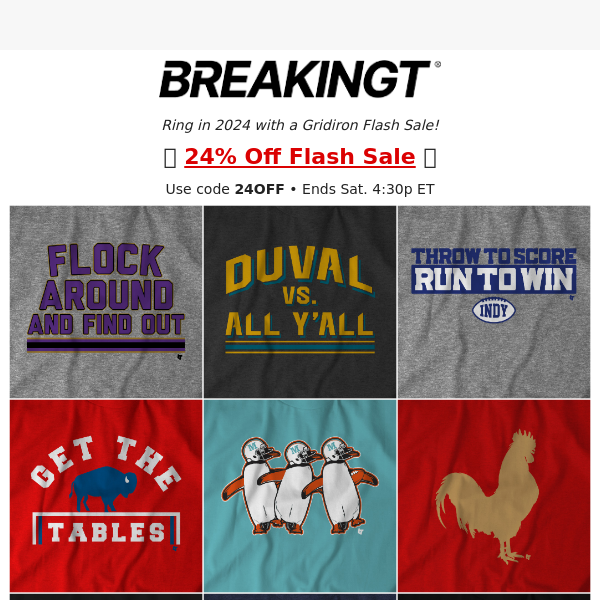 24% OFF Football Shirts: The Playoffs Are Coming 🚨