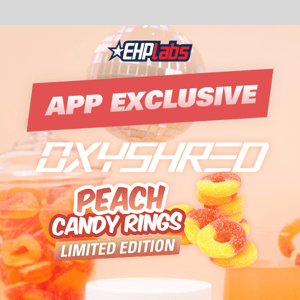 No more waiting! Oxyshred Peach Candy Ring is HERE 🍑