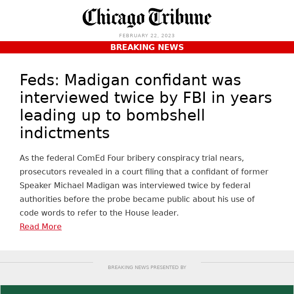 Madigan confidant was interviewed twice by FBI years before indictments