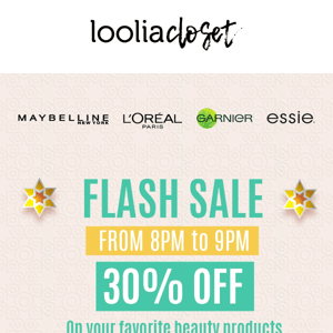 Flash Sale time!!🔥🔥Benefit from 30% OFF on your favorite products now and grab them now!!😍