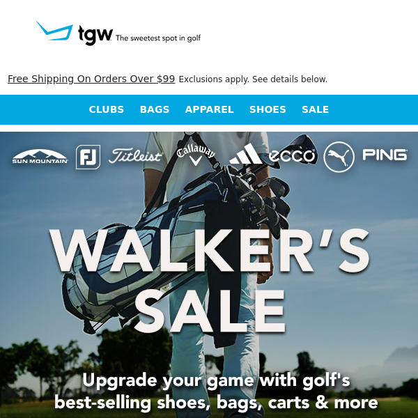 48-Hour Walker’s Sale – Shoes, Bags, Carts & More Reduced