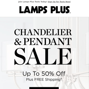 Illuminate Your Home For Less! Chandelier & Pendant Sale!