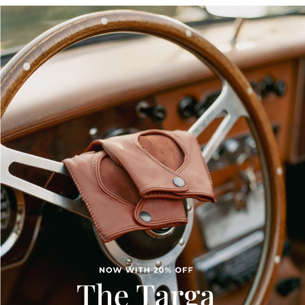 Now with 20% OFF | The Targa Driving Gloves | Café Leather