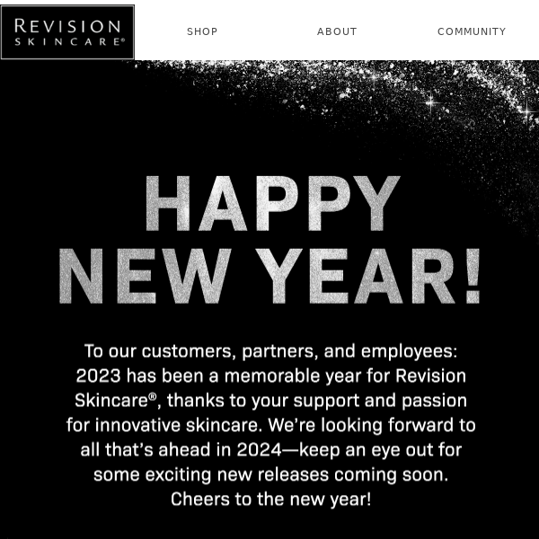 Happy New Year from Revision Skincare®