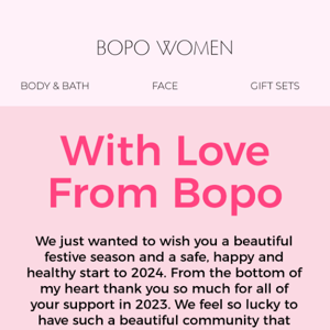 With love from Bopo 💕