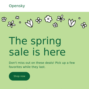 Incredible Spring Savings!