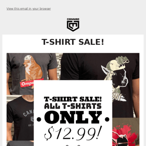 Massive T-Shirt Sale!