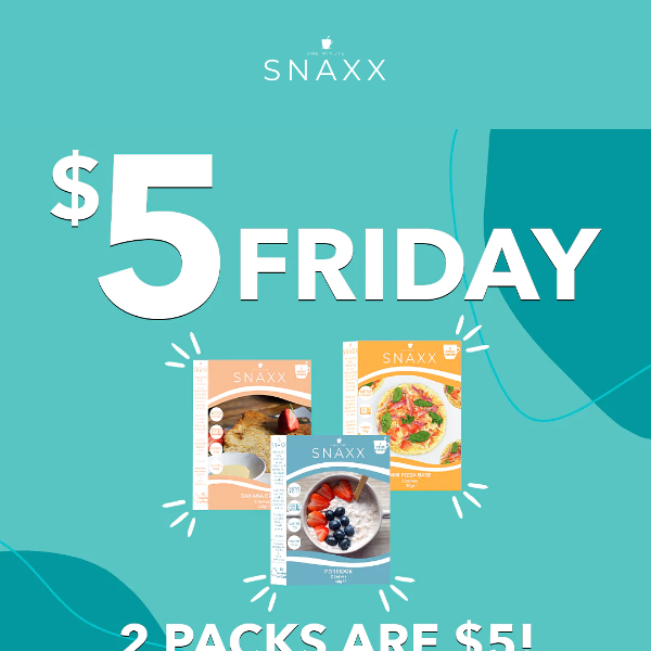 $5 FRIDAY! ONLY A FEW HOURS LEFT DON'T MISS OUT!