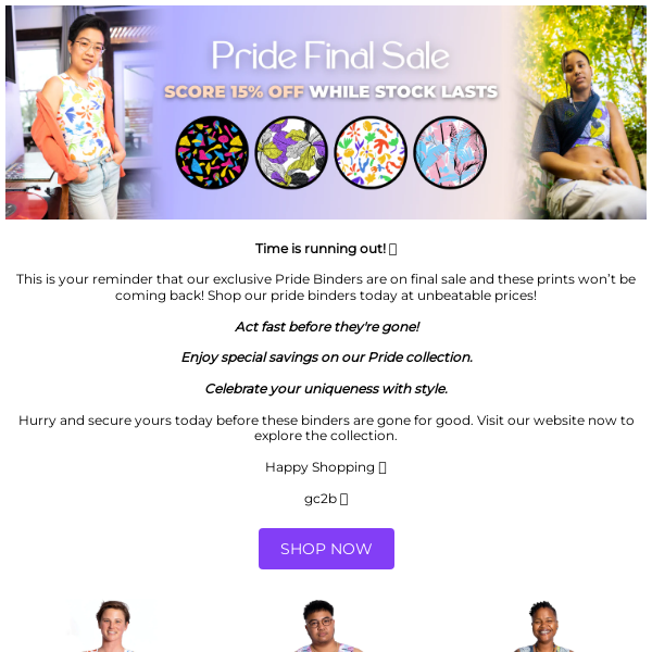 🌈 Final Sale Alert: Last Chance for Pride Binders!