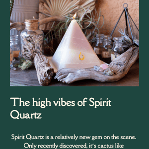 Spirit Quartz Candle: Manifest Emotional Harmony