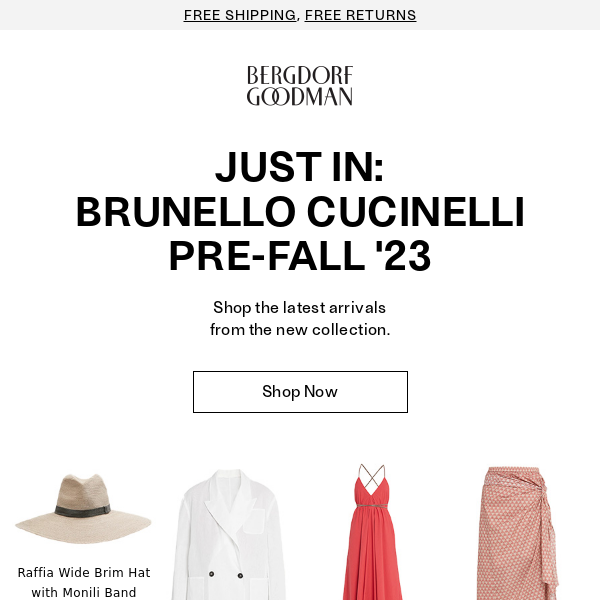 Brunello Cucinelli at Bergdorf Goodman