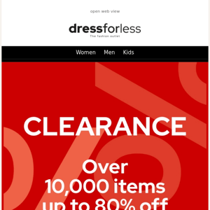 📣 FINAL CLEARANCE – Up to 80% discount on single items