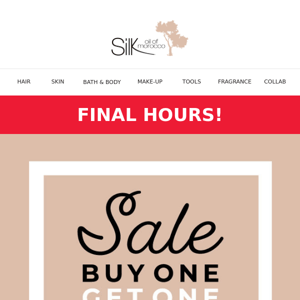 FINAL HOURS! Spring Sale - Buy One Get One 50% Off 😍