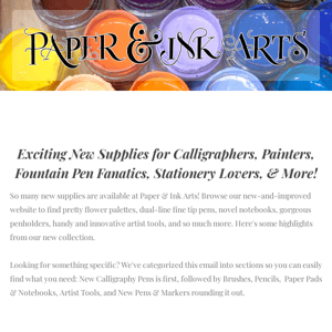 Paper and Ink Arts  Calligraphy Lettering Art Supplies