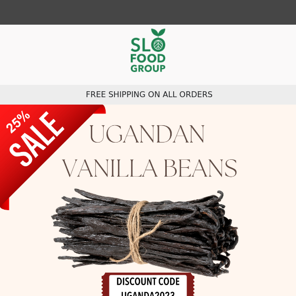 Ugandan Vanilla Sale 25% off😍